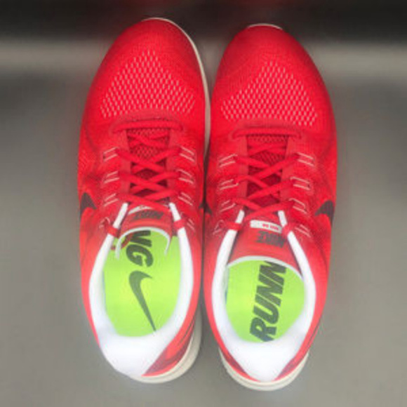 Men's Nike Free RN 2017 Running Shoes Red/White - Picture 5 of 7